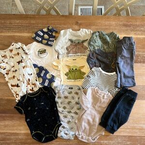 Lot of 0-3 Months Baby Boy Clothes